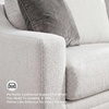 image:imageSignature Design by Ashley Maitelynn Casual Accent Chair for Living Room No Assembly Required Chalk White Polyester Chenille Armchair 36 WideLoveseat