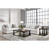 image:imageSignature Design by Ashley Maitelynn Casual Accent Chair for Living Room No Assembly Required Chalk White Polyester Chenille Armchair 36 WideLoveseat