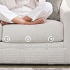 image:imageSignature Design by Ashley Maitelynn Casual Accent Chair for Living Room No Assembly Required Chalk White Polyester Chenille Armchair 36 WideModern