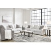image:imageSignature Design by Ashley Maitelynn Casual Accent Chair for Living Room No Assembly Required Chalk White Polyester Chenille Armchair 36 WideModern