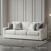 image:imageSignature Design by Ashley Maitelynn Casual Accent Chair for Living Room No Assembly Required Chalk White Polyester Chenille Armchair 36 WideModern