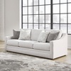 image:imageSignature Design by Ashley Maitelynn Casual Accent Chair for Living Room No Assembly Required Chalk White Polyester Chenille Armchair 36 WideModern
