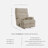 image:imageSignature Design by Ashley Man Fort Traditional Rocker Recliner Dark GrayBeige