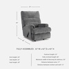 image:imageSignature Design by Ashley Man Fort Traditional Rocker Recliner Dark GrayGrey