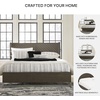 image:imageSignature Design by Ashley Marble Top Dresser with Mirror Grayish BrownCalifornia King Panel Bed