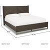image:imageSignature Design by Ashley Marble Top Dresser with Mirror Grayish BrownCalifornia King Panel Bed