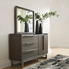 image:imageSignature Design by Ashley Marble Top Dresser with Mirror Grayish BrownDresser and Mirror