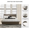image:imageSignature Design by Ashley Marble Top Dresser with Mirror Grayish BrownKing Panel Bed