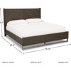 image:imageSignature Design by Ashley Marble Top Dresser with Mirror Grayish BrownKing Panel Bed