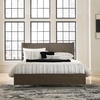 image:imageSignature Design by Ashley Marble Top Dresser with Mirror Grayish BrownKing Panel Bed