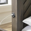 image:imageSignature Design by Ashley Marble Top Dresser with Mirror Grayish BrownKing Panel Bed