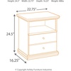 image:imageSignature Design by Ashley Maribel Full Size Traditional Panel Bed Black2drawer