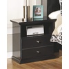 image:imageSignature Design by Ashley Maribel Full Size Traditional Panel Bed Black2drawer