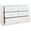 image:imageSignature Design by Ashley Marzoni 6 Drawer Wide Dresser WhiteDresser