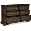 image:imageSignature Design by Ashley Maylee 6 Drawer Dresser with Mirror Dark BrownDark Brown