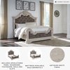 image:imageSignature Design by Ashley Maylee King Size Bed Frame and Headboard BrownAntique White