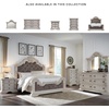 image:imageSignature Design by Ashley Maylee King Size Bed Frame and Headboard BrownAntique White