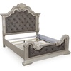 image:imageSignature Design by Ashley Maylee King Size Bed Frame and Headboard BrownAntique White