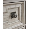 image:imageSignature Design by Ashley Maylee King Size Bed Frame and Headboard BrownAntique White