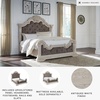 image:imageSignature Design by Ashley Maylee King Size Bed Frame and Headboard BrownAntique White