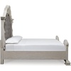 image:imageSignature Design by Ashley Maylee King Size Bed Frame and Headboard BrownAntique White