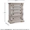 image:imageSignature Design by Ashley Maylee King Size Bed Frame and Headboard BrownAntique White