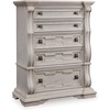 image:imageSignature Design by Ashley Maylee King Size Bed Frame and Headboard BrownAntique White