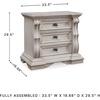 image:imageSignature Design by Ashley Maylee King Size Bed Frame and Headboard BrownAntique White