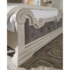 image:imageSignature Design by Ashley Maylee King Size Bed Frame and Headboard BrownAntique White