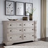 image:imageSignature Design by Ashley Maylee King Size Bed Frame and Headboard BrownAntique White