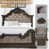 image:imageSignature Design by Ashley Maylee King Size Bed Frame and Headboard BrownDark Brown
