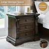 image:imageSignature Design by Ashley Maylee King Size Bed Frame and Headboard BrownDark Brown