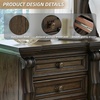 image:imageSignature Design by Ashley Maylee King Size Bed Frame and Headboard BrownDark Brown