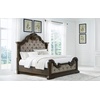 image:imageSignature Design by Ashley Maylee King Size Bed Frame and Headboard BrownDark Brown