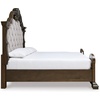 image:imageSignature Design by Ashley Maylee King Size Bed Frame and Headboard BrownDark Brown