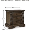 image:imageSignature Design by Ashley Maylee King Size Bed Frame and Headboard BrownDark Brown