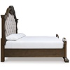 image:imageSignature Design by Ashley Maylee King Size Bed Frame and Headboard BrownDark Brown