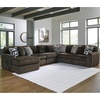 image:imageSignature Design by Ashley MidnightMadness Jumbo Corduroy Chair and a HalfBrown