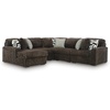 image:imageSignature Design by Ashley MidnightMadness Jumbo Corduroy Chair and a HalfBrown