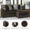 image:imageSignature Design by Ashley MidnightMadness Jumbo Corduroy Chair and a HalfBrown