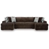 image:imageSignature Design by Ashley MidnightMadness Jumbo Corduroy Chair and a HalfBrown