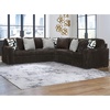 image:imageSignature Design by Ashley MidnightMadness Jumbo Corduroy Chair and a HalfBrown