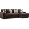 image:imageSignature Design by Ashley MidnightMadness Jumbo Corduroy Chair and a HalfBrown