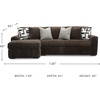image:imageSignature Design by Ashley MidnightMadness Jumbo Corduroy Chair and a HalfBrown