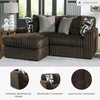 image:imageSignature Design by Ashley MidnightMadness Jumbo Corduroy Chair and a HalfBrown