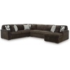 image:imageSignature Design by Ashley MidnightMadness Jumbo Corduroy Chair and a HalfBrown
