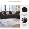 image:imageSignature Design by Ashley MidnightMadness Jumbo Corduroy Chair and a HalfBrown