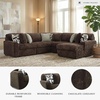 image:imageSignature Design by Ashley MidnightMadness Jumbo Corduroy Chair and a HalfBrown