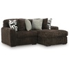 image:imageSignature Design by Ashley MidnightMadness Jumbo Corduroy Chair and a HalfBrown