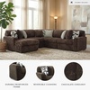 image:imageSignature Design by Ashley MidnightMadness Jumbo Corduroy Chair and a HalfBrown